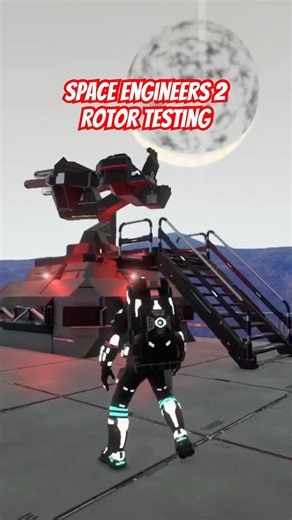 🚀 Space Engineers 2 | Rotor Testing 🚀 #spaceengineers2 #mechanicalblocks #needtocreate