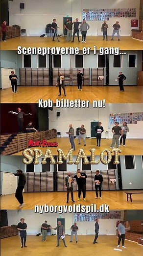 Sceneprøverne er i gang – Spamalot 2026 | Nyborg Voldspil