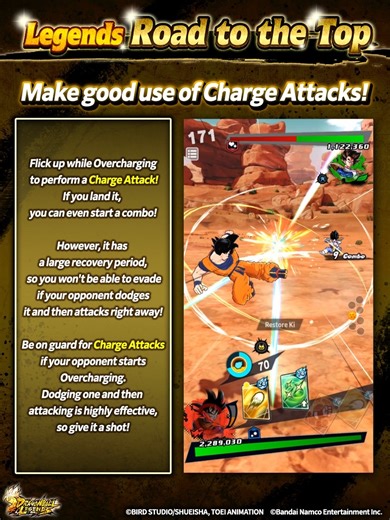 153K views · 1.4K reactions | ||◤　◥|| #LegendsRoadToTheTop ||◣　◢|| Check out these #DBLegends PvP techniques before the WORLD CHAMPIONSHIP begins! Make good use of the "Charge Attacks" added with Dynamic Area Battles! Aim to clear the qualifiers! ©BIRD STUDIO/SHUEISHA, TOEI ANIMATION ©Bandai Namco Entertainment Inc. *Animations may be subject to change. | Dragon Ball Legends | Facebook