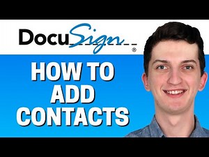 How to Add Contacts in DocuSign