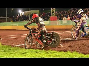 Speedway Rider Sam Matsers At Tapes For Wolverhampton Wolves.