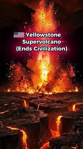 Yellowstone Supervolcano Eruption 🌋 (Size Comparison vs Vesuvius)