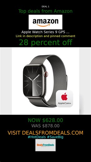 Dealsfromdeals on Instagram: "🔥 AMAZING WATCHES DEALS! 🔥\n\nCheck out these incredible offers and save big! 💰\n\nLink 1: Apple Watch Series 9 [GPS + Cellular 45mm] Smartwa... 🔗 https://www.amazon.com/dp/B0D2Z8HXM2?tag=gk-ins-20&linkCode=osi&th=1&psc=1 Link 2: Apple Watch Series 9 [GPS + Cellular 41mm] Smartwa... 🔗 https://www.amazon.com/dp/B0D2Z93M5Q?tag=gk-ins-20&linkCode=osi&th=1&psc=1 Link 3: Apple Watch Series 9 [GPS + Cellular 45mm] Smartwa... 🔗 https://www.amazon.com/dp/B0D2Z8HXM2?ta