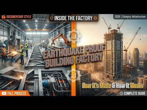 Inside an Earthquake Proof Building Factory | How Seismic Systems Are Made complete process