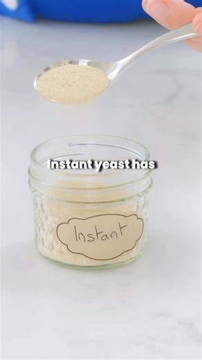 Bigger Bolder Baking | Professional Chef & Baker on Instagram: "How do you use instant yeast versus active dry yeast? 👩‍🍳 Gemma Stafford explains the difference between the two and how to get perfect results every time. ✨Instant yeast has finer granules, activates quickly, and can go straight into your flour—super easy! ✨Active dry yeast has larger granules and needs to be dissolved in warm water with a little sugar to “wake it up.” #baking #bakingrecipes #bakingtips #bakinghacks #yeastbaking"