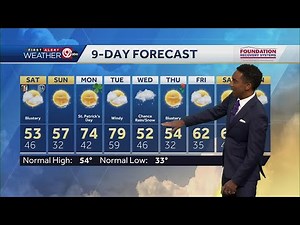 Timeline of storms, wind Friday plus a 9-day forecast update - March 14 Kansas City