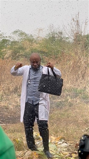 Odogwu Yul Edochie laughing and dance happily on set . Omoh Destiny Etiko set Dey sweet ✌️ happy crew and cast 📌 | Eze Collette