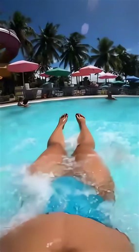 POV: The Steepest Water Slide Drop Ever 😱 | GoPro Ultra Realistic Ride #waterslide #pov