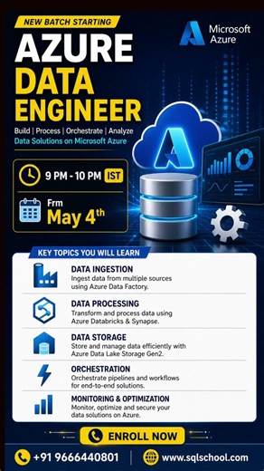🚀 Upcoming Batches from SQL School – Upgrade Your Data Career Today!