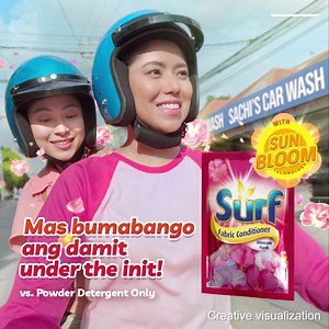 5.2K views · 6.3K reactions | Dahil sa Sun Bloom technology ng Surf Fabcon, mas lalong bumabango ang damit under the init, vs. powder detergent only! 'Yan ang Surf FabCon Blossom Fresh! | Surf Philippines | Facebook