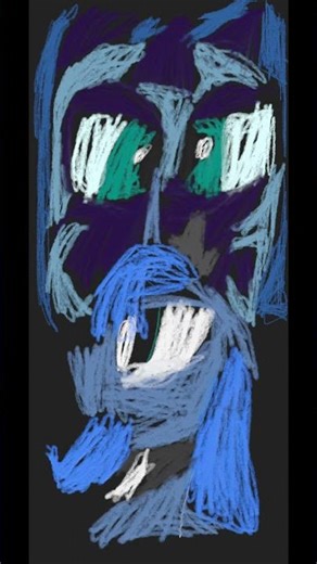 Sad Mlp Princess Luna and Nightmare Moon fan art