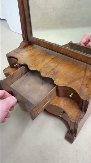 Queen Anne Walnut Dressing Table Mirror Early 18th Century