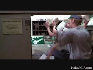 Men In Black (MIB) Aliens work in the PostOffice on Make a GIF