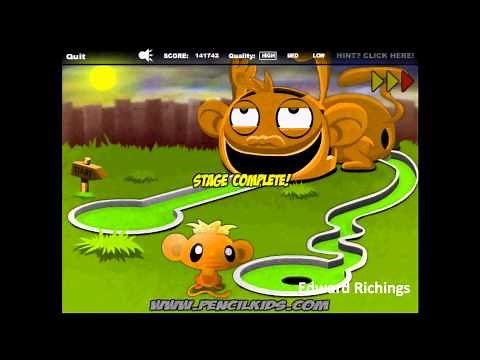 Monkey GO Happy Marathon Walkthrough (All stages)