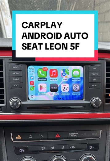 Ajouter CarPlay et Android Auto sans fil sur Seat Leon 2013