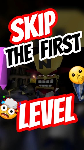 The Crash 2 Tutorial Was ACTUALLY SKIPPABLE! 😮#crashbandicoot #ps1 #retrogaming #gamingsecrets