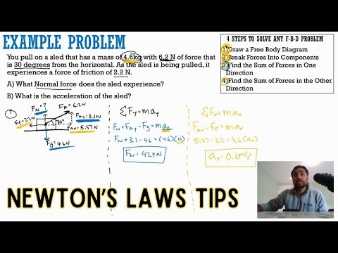 How To Solve Newton's Laws Problems | Tips