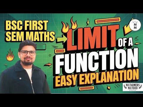 LIMIT OF A FUNCTION | DEFINITION OF LIMIT | IMPORTANT FOR BSC FIRST SEM