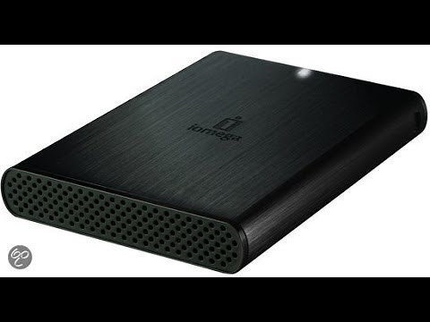How to open iomega external hard drive
