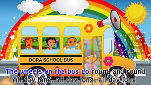 Wheels On The Bus Dora the Explorer Song - Dora the Explorer Nursery Rhymes - Dora School Bus - video Dailymotion