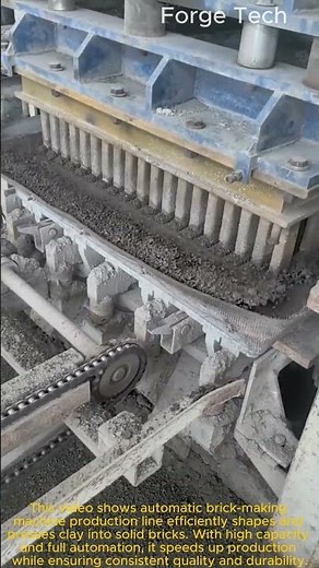 Automatic brick making machine production line action: solid bricks big capacity and high automatic