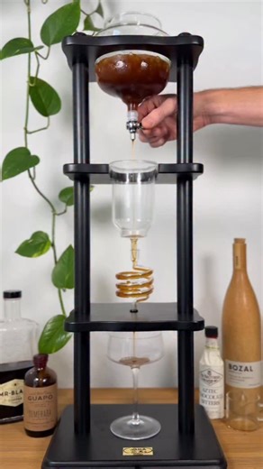 Andrew @ Pull & Pour on Instagram: "Mezcal Espresso Martini 🍸☕️ Recipe👇 I love Mezcal and have been playing with ways to pair it with coffee. This Mezcal Espresso Martini has been a favorite for me. It’s smooth, rich and wonderfully complex. Ingredients: * 2 oz mezcal * 2 oz chilled espresso * 1 oz coffee liqueur * 1/4-1/2 oz demerara syrup * 2 dashes chocolate bitters Instructions: 1. Add all ingredients to a mixing glass filled with ice. 2. Stir for 20–25 seconds until well-chilled and sligh