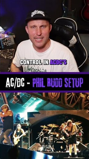 Phil Rudd on the Black Ice AC/DC tour #acdc #philrudd #drums #rockmusic #drumsetup