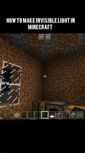HOW TO MAKE INVISIBLE LIGHT IN MINECRAFT| MINECRAFT HARDCORE #shorts #minecraft #viral