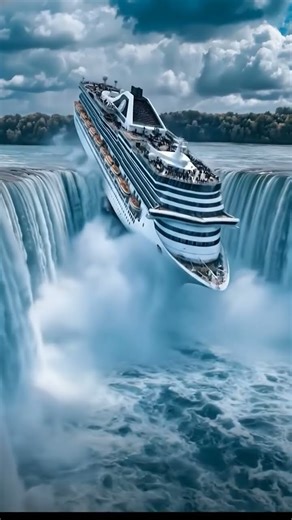 Cruise vs Waterfall: Watch the Epic Plunge!