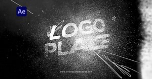 Grunge Logo Brush Scribble