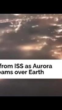 An out-of-this-world view: Astronaut captures Aurora Borealis shining over Earth.