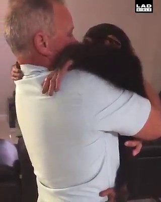 8M views · 362K reactions | This little rescue chimp is SO EXCITED to see his old caretaker again  Zoological Wildlife Foundation | LADbible | Facebook