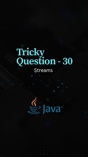 Coding_Lyf on Instagram: "Get the eBook, link is in bio for more stream questions. . . . . . . . . . . . . . . #java #springboot #restapi #backbenchers #backend #backenddeveloper #javanese #bca #btech #fullstack #fullstackdeveloper #jobs #itjobs #javainterviewquestions #microservices #code #coding #coder #developer #mca #javajavajava #javaawsdeveloper #systemdesign #javacoding #javadeveloper #javaprogramming #coding #interviewquestions"