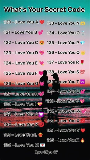 120–145 Love Code Challenge 💞 | A to Z Secret Number Love Game 🔢❤️#youtubeshorts #funny #shorts