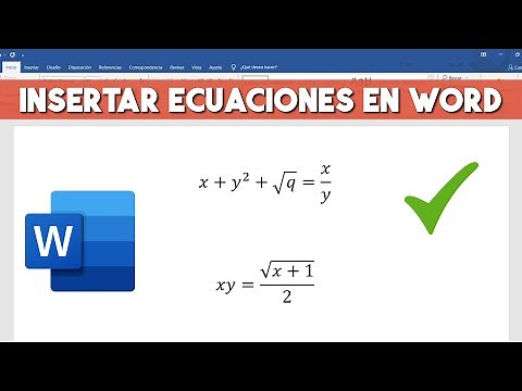 Como Insertar Ecuaciones en Word (Escribir Ecuaciones Y Formulas)