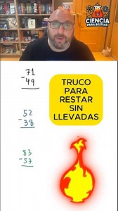 TRUCO RESTAR SIN LLEVADAS #matematicas #restar #trucos #profesor #educativo #cienciaparabestias