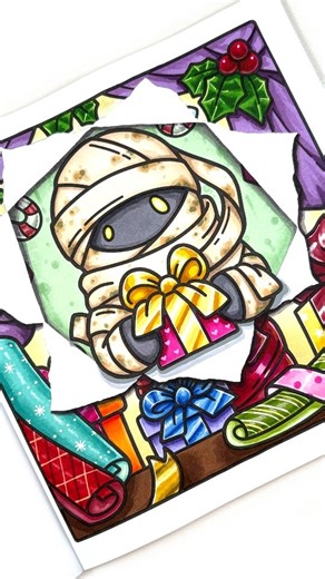 Jade Summer Coloring Books on Instagram: "🎁 Mummy Wrapping Gifts | Spooky Christmas Coloring Book by Jade Summer 😍 Ready for your next coloring book? Search “Jade Summer” on Amazon. Link in bio. 💚 Remember to post with #jadesummer so we can see your completed pages. #coloring #coloringbook #adultcoloring #coloringtherapy coloringforadults coloringforgrownups coloringmasterpiece coloringbooksforadults coloringcommunity coloringaddict colorwithme relaxingvideos satisfyingvideos creativecoloring