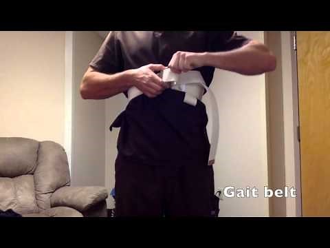 Using a Gait Belt and Sit to Stand