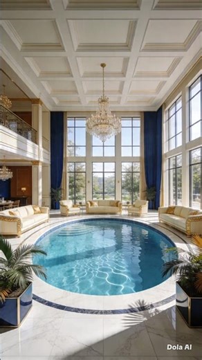 Living Room Turns Into a Luxury Indoor Pool 😳