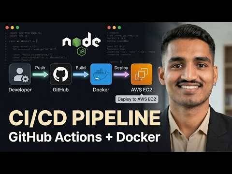 GitHub Actions CI/CD Tutorial | Dockerize & Deploy Node.js App to EC2