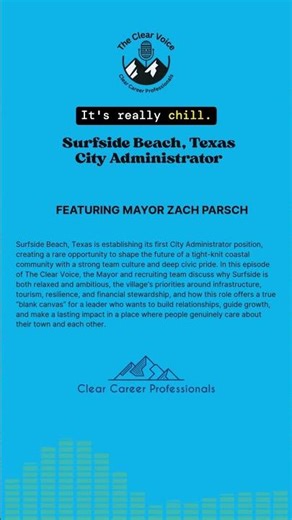 Be the First City Administrator in Surfside Beach