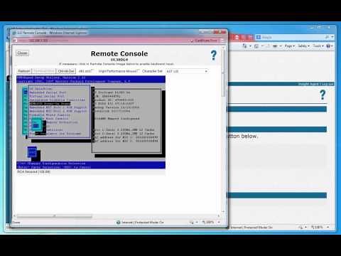 HP ProLiant DL380 G4 BIOS Walkthrough via iLO