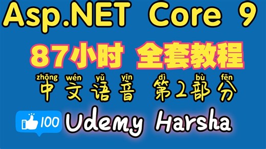 Asp.Net Core 9 全套教程(中文语音 87小时 第2部分）