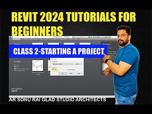Revit Architecture 2024 tutorials for beginners II Starting a project in Revit Architecture(Class-2)