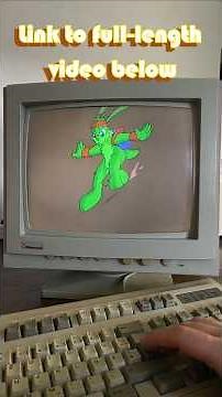 A retro PC find. Playing Jazz Jackrabbit 2. #retrogaming #gameplay #crt #pcgaming #retro