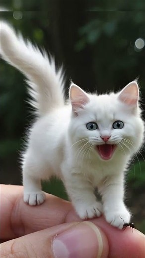 The Tiniest Adult Cat Ever Seen! 🐱😳 This Tiny Fluffy Cat Is Adorable