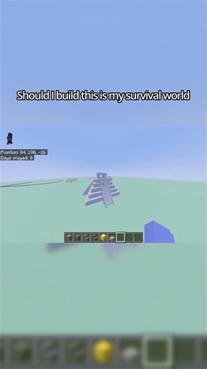 Crazy Minecraft build #minecraft #pyramid #aztec #minecraftbuilds #shorts