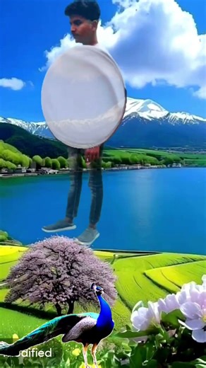 VFX Artificial #peacock water transport to rescue drought spceial effect #funny #comedy #shortvideo