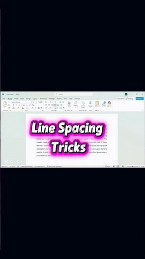 How to Change Line Spacing in MS Word | Single, Double & 1.5📄📝 #MSWord #Spacing #HMbyteWise