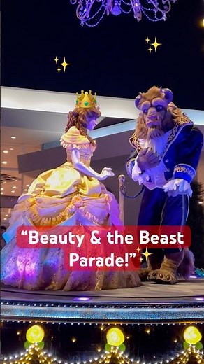 Belle & Beast dancing through Tokyo Disney! 💛👑Full parade drops tonight! #DisneyMagic #TokyoDisney